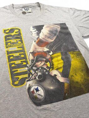 Vintage 90s Pittsburgh Steelers Lee Sport Nutmeg NFL Graphic Tee Large